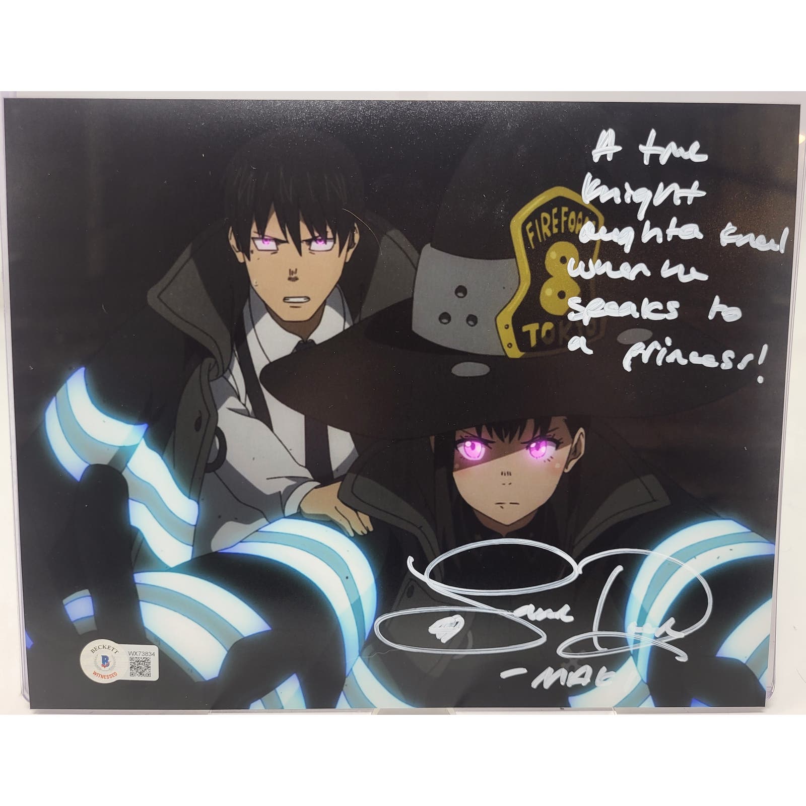 Maki Oze signed autographed 8x10 Photo Fire Force Sarah Roach Beckett