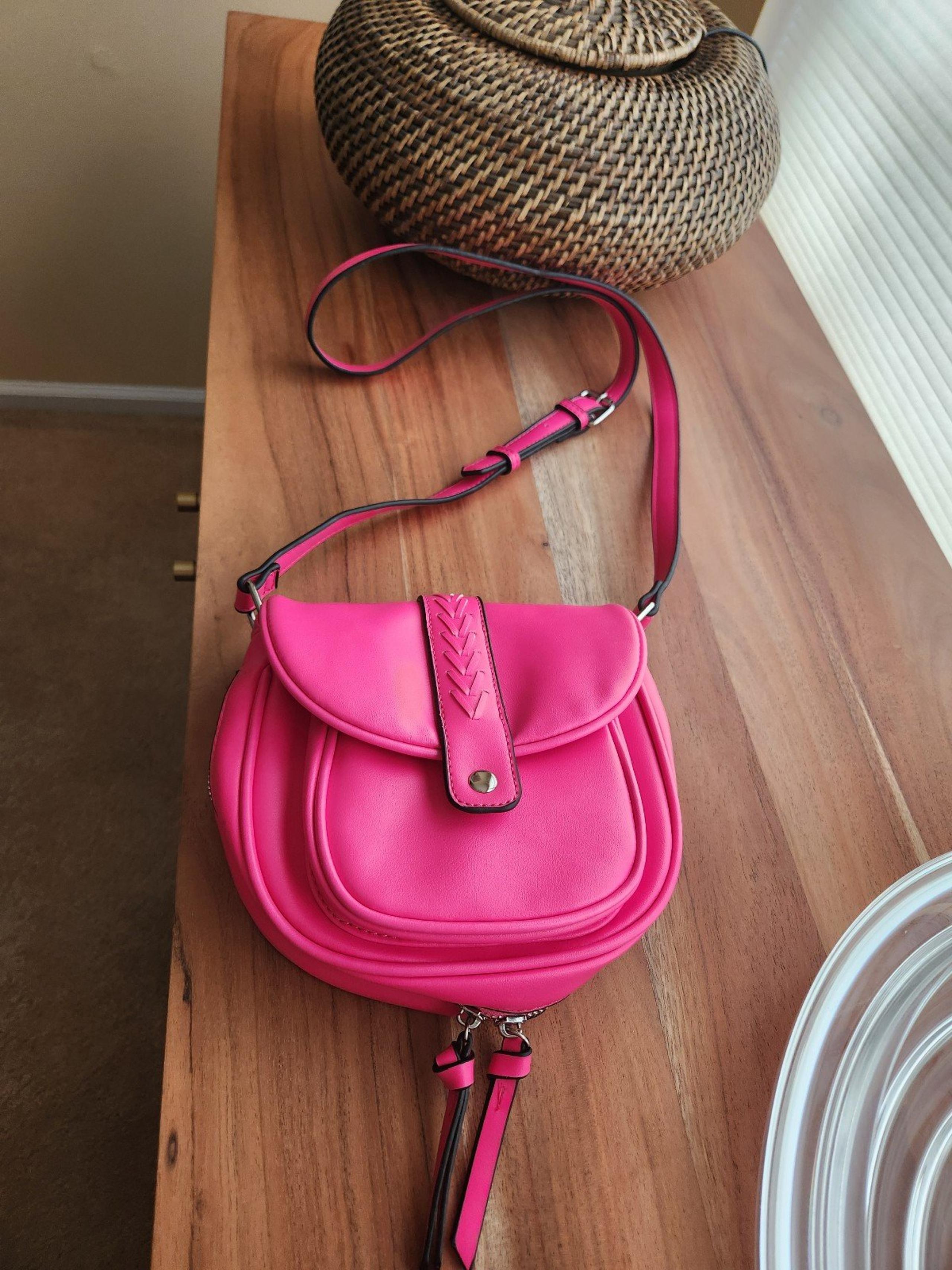 Violet Ray vegan saddle crossbody bag