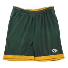 Green bay packers knit shorts 90s 1990s vintage