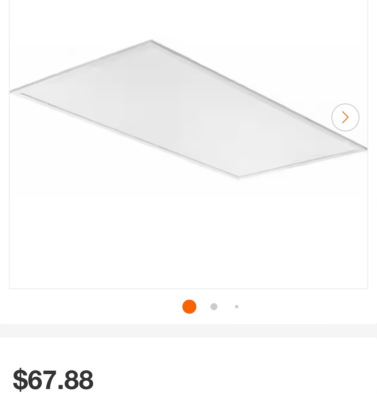 Contractor Select CPX 2 ft. x 4 ft. White Integrated LED 4692 Lumens Flat Panel