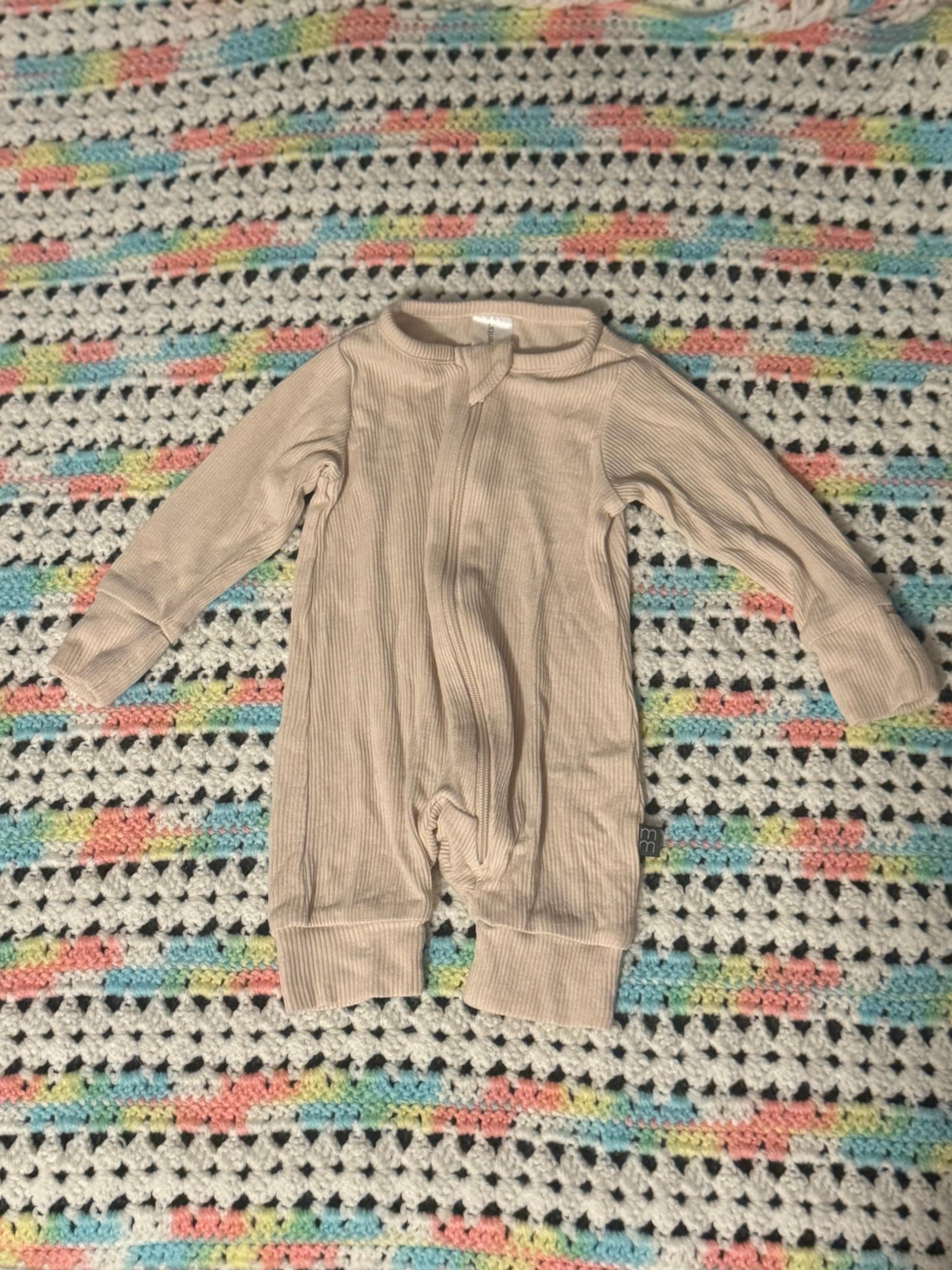 Newborn Modern Moments long sleeve sleeper