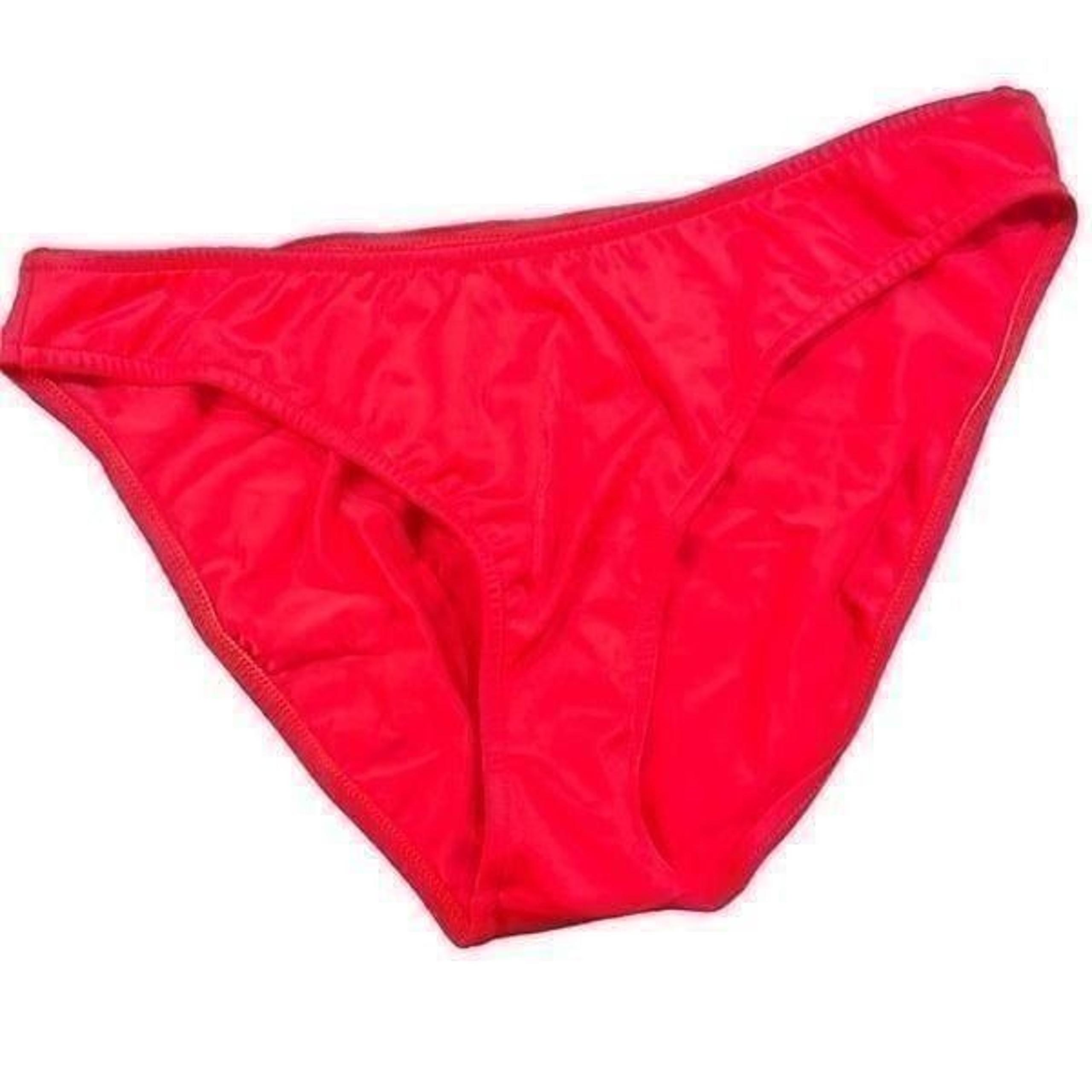 Venus SCOOP FRONT BIKINI BOTTOM SIZE 10 In RED NWT