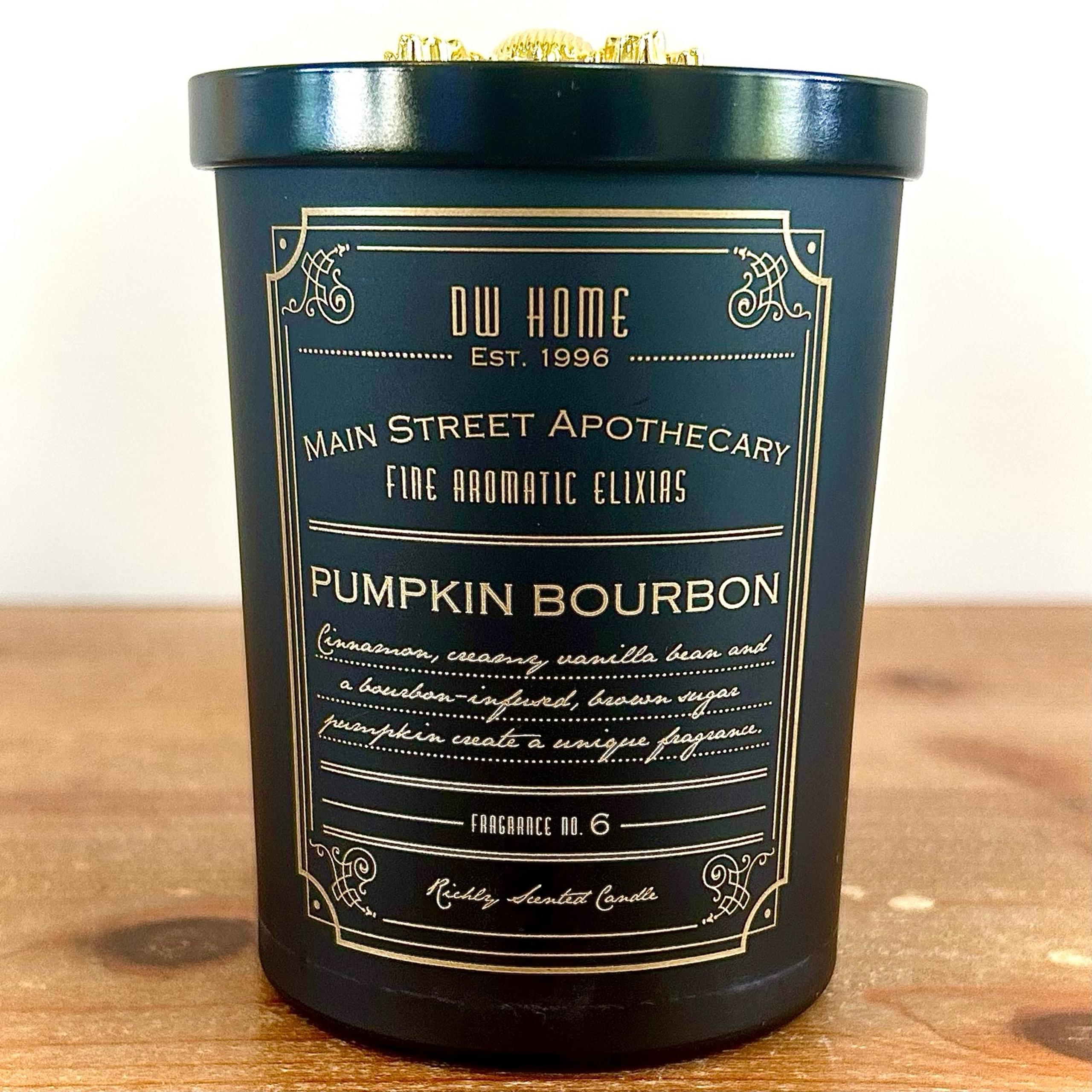 PUMPKIN BOURBON Halloween Richly Scented Candle from DW Home BRAND NEW
