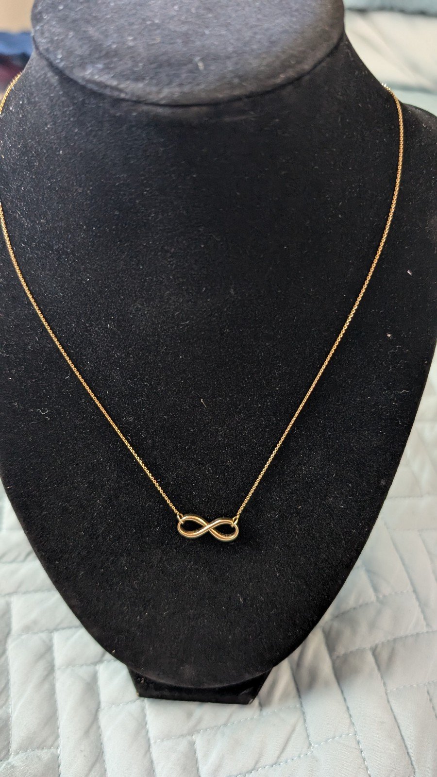 14k Infinity Necklace