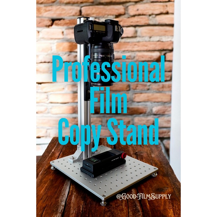 DSLR Film Scanning Copy Stand 135 120 4x5 Film Quick Release Plate & Geared Head