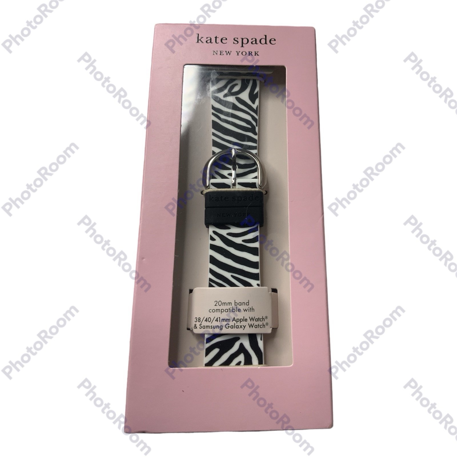 Kate Spade New York silicone Apple Watch / Galaxy Watch Zebra Print