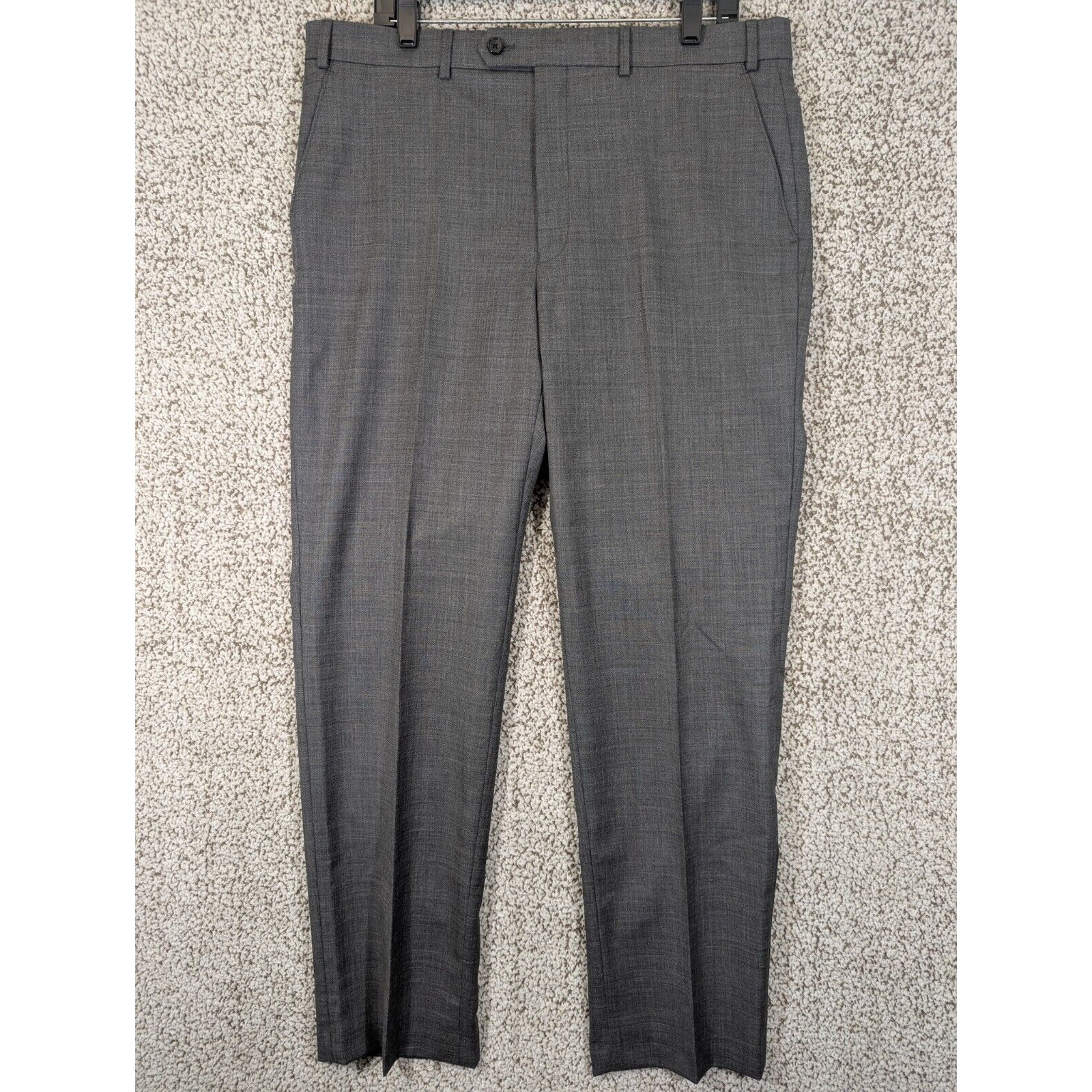 Lauren Ralph Lauren Total Comfort Men's Gray 100% Wool Pants Size W36/32L
