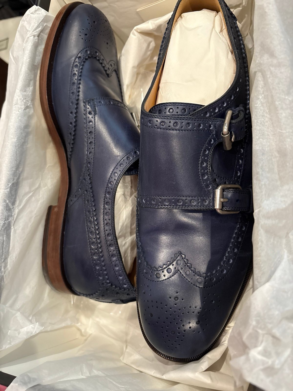 authentic blue men’s loafers