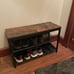 Shoe Organizer Bench 3-Tier 29.5 inches Brown