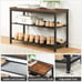 Shoe Organizer Bench 3-Tier 29.5 inches Brown