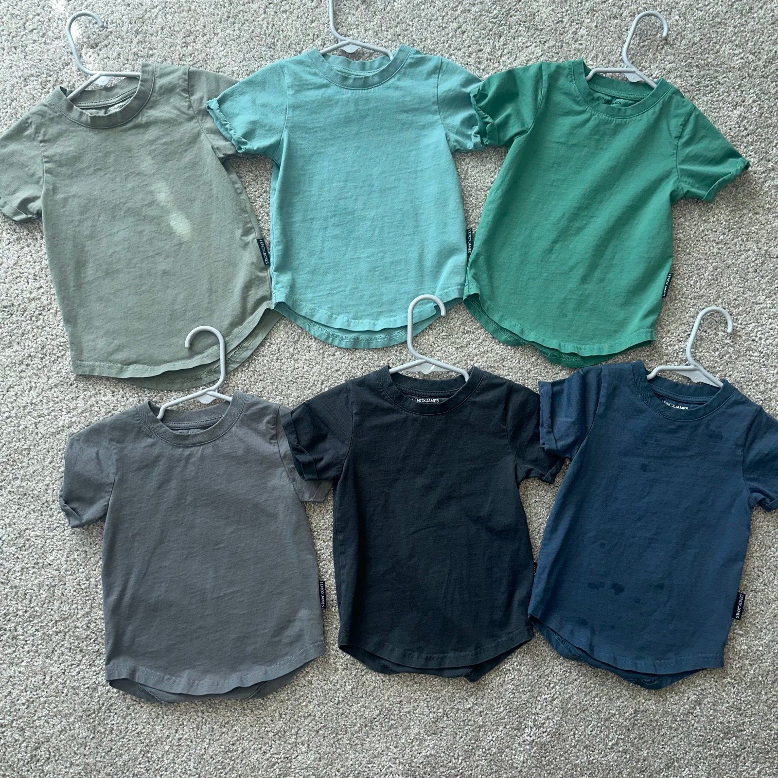 Lenox James basic tee bundle of 6 2T