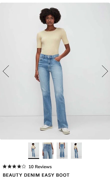 7 for All Mankind BEAUTY DENIM EASY BOOT IN FLORAL 31