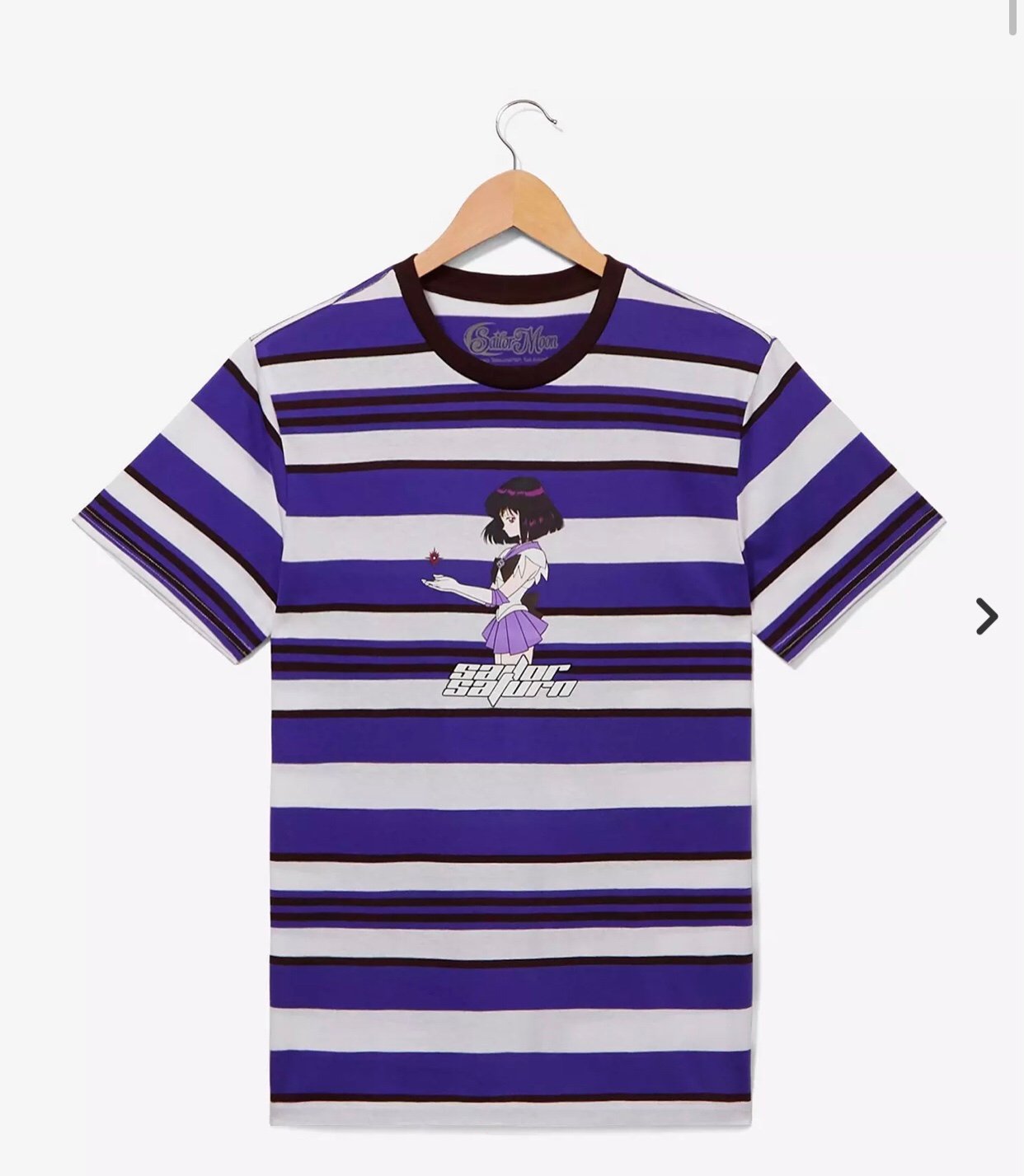 Sailor Moon Sailor Saturn Portrait Striped T-Shirt - BoxLunch Exclusive