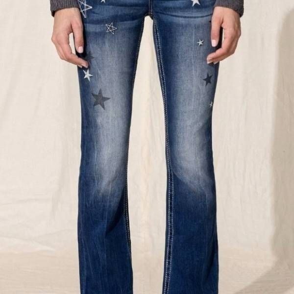 Miss Me Galaxy mid rise Bootcut Jeans sz 32x34