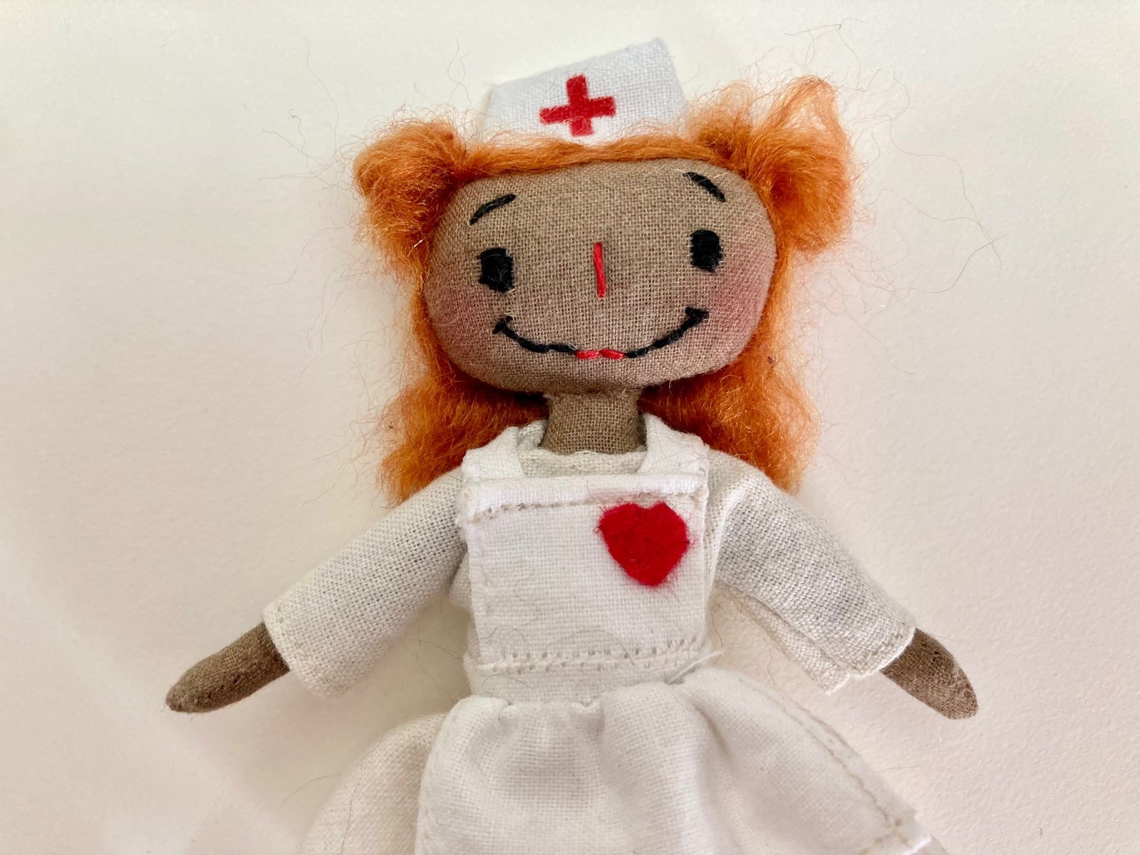 Folk Art Nurse Doll / Thank You Doll