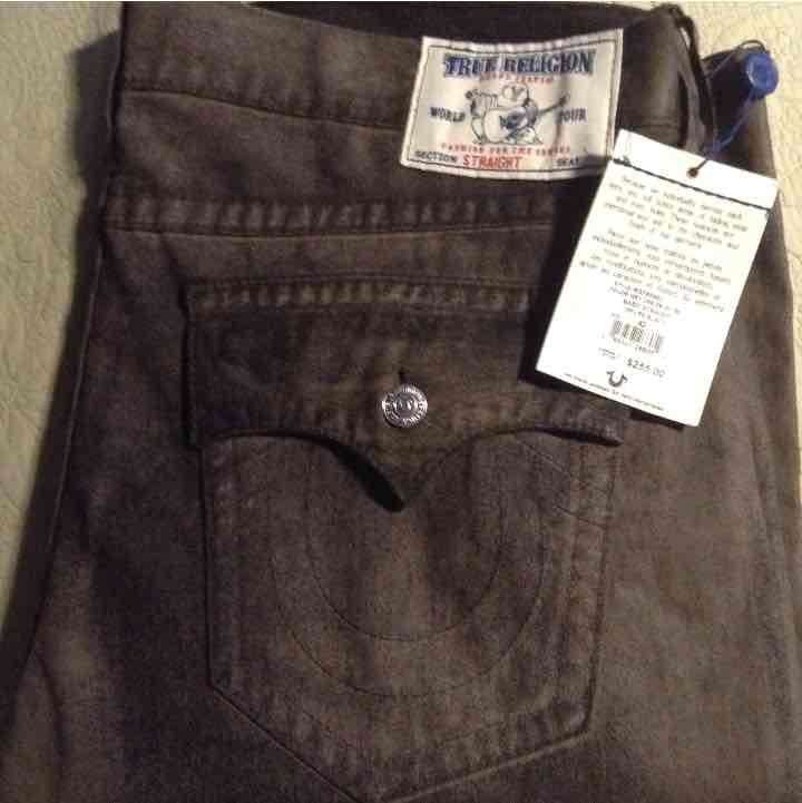 True religion black corduroy pants 2025
