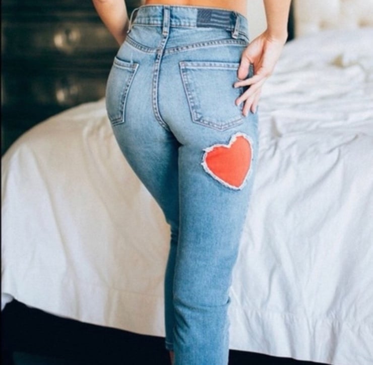 Revice Heart Patch Jeans Size 27