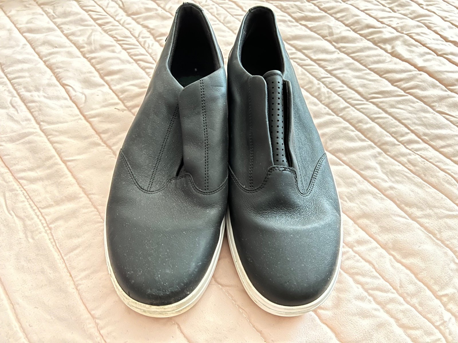 Roots Black Leather Shoes for Men 11.5