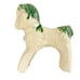 vintage green blue white LAMB planter ceramic art pottery nursery decor