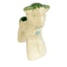 vintage green blue white LAMB planter ceramic art pottery nursery decor