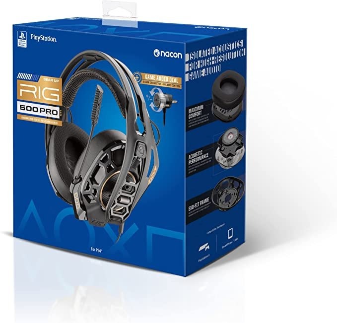 RIG 500 PRO HS (GEN 1) Stereo Gaming Headset for PS4 PS5 PC - Flip to Mute Noise