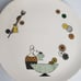 Crooksville China Waldorf Platter Retro Mid Century Modern MCM