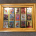 PLAYBOY VINTAGE PIN-UP METALLIC CARD HANDMADE SERVING TRAY WOOD PLATTER, AMAZING