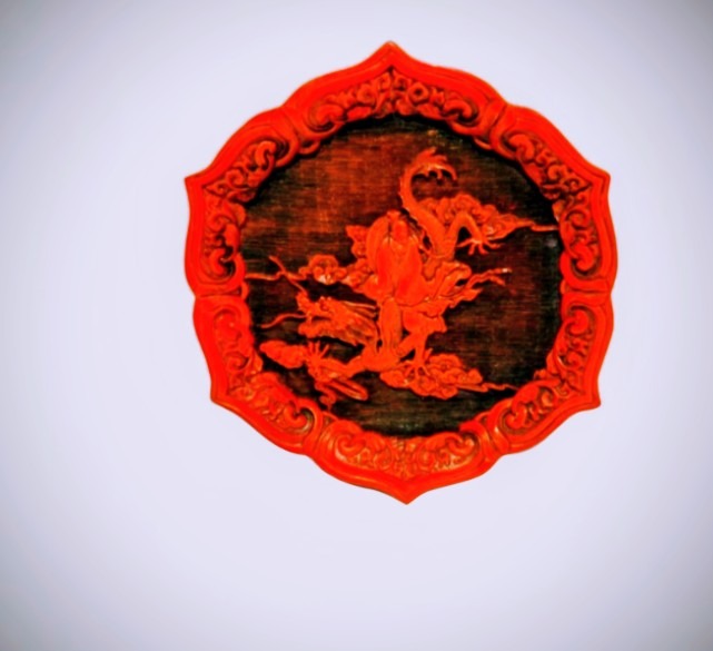 Cinnabar dragon plate collectors item