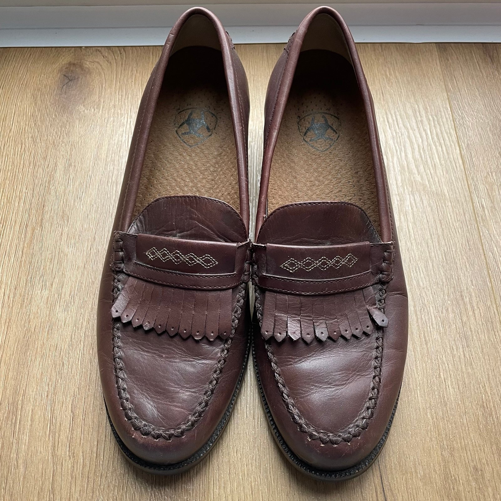 Ariat Kilt Loafers Womens 11 Brown Leather 94426 Retired Kiltie