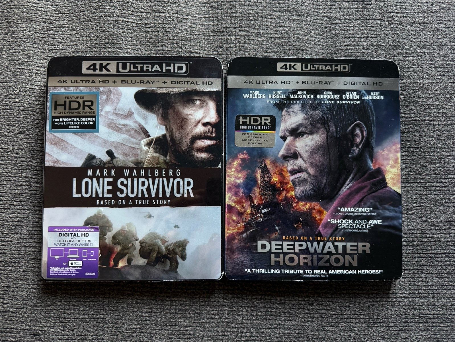 Lone Survivor + Deepwater Horizon 4K blu ray set