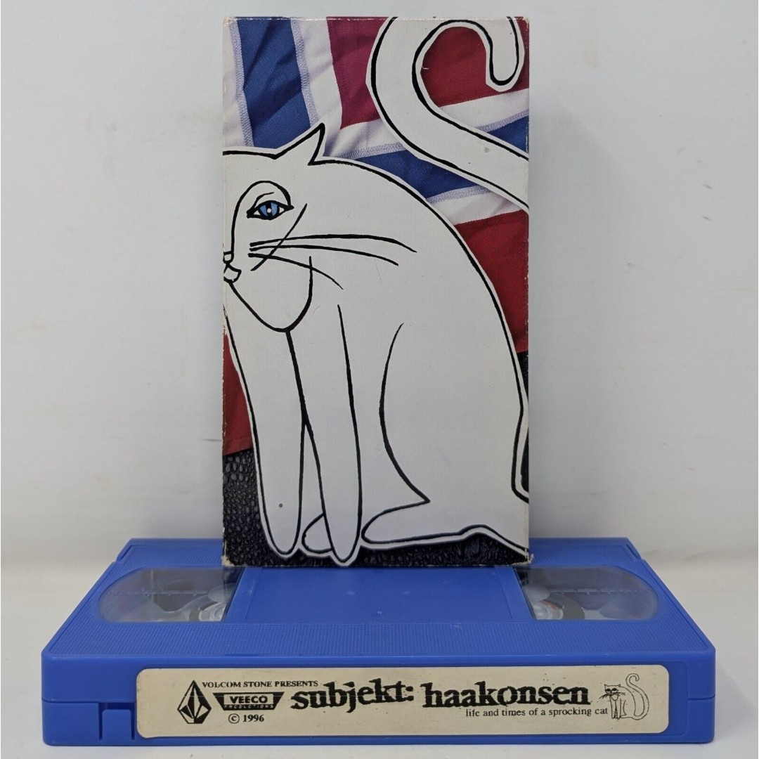 Volcom Stone Subjekt Haakonsen Life And Times Of A Sprocking Cat VHS Terje Rare