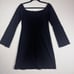 ALEXIS Sterre Off Shoulder Long Sleeve Slit Mini Dress Black Whimsical Witchy M