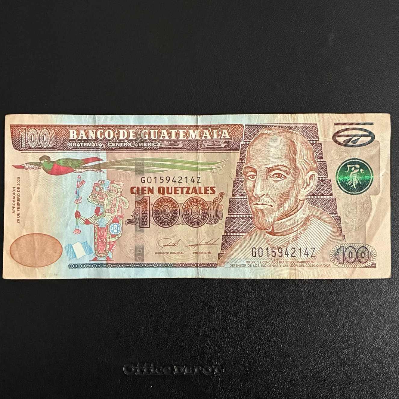 GUATEMALA 100 Quetzales 2020 Circulated Banknote