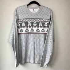 Hanna Andersson Star Wars Unisex Fairisle Long John Pajama Top XL