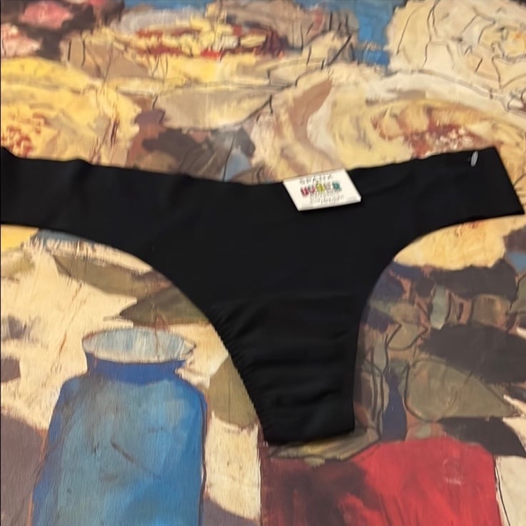 SPANX Black Thong (size:L)