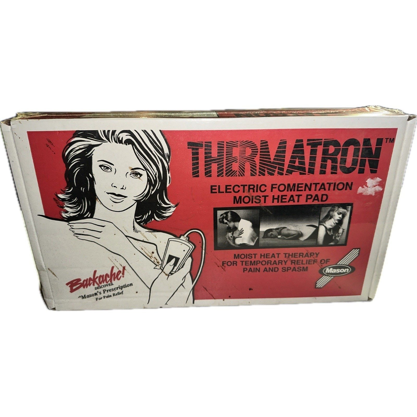 Vintage New Sealed Mason Thermatron Electronic Fomentation Moist Heat Pad