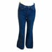 Vintage high rise wedgie bell bottom flare embroidered big stitching jeans
