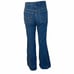 Vintage high rise wedgie bell bottom flare embroidered big stitching jeans