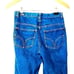 Vintage high rise wedgie bell bottom flare embroidered big stitching jeans