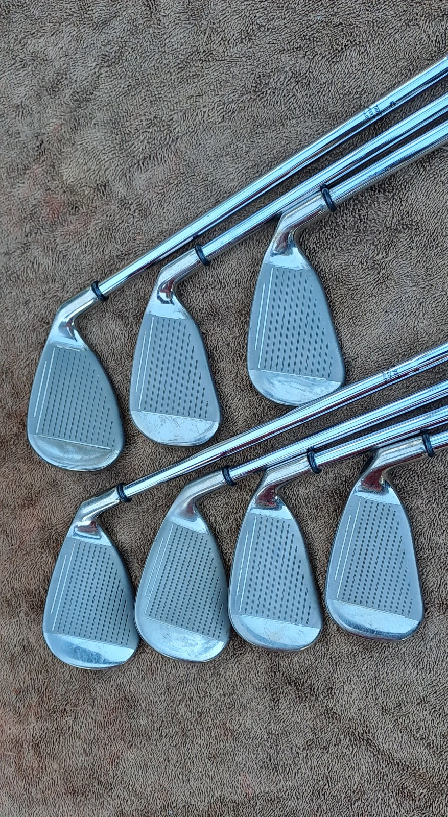 Golf irons LEFT H set CALLAWAY Hawk eye VFT 7 clubs lefty original grips,  very - detail