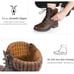 New *STQ Women's Brown Combat Boots Lace Up Ankle Booties (Size 9)