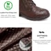 New *STQ Women's Brown Combat Boots Lace Up Ankle Booties (Size 9)