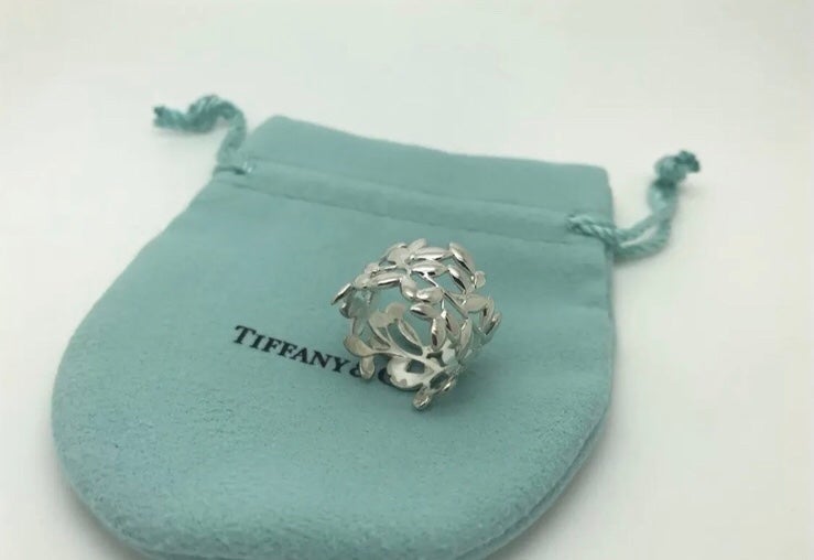 Tiffany & Co. Sterling Silver Paloma Picasso Wide Olive Leaf