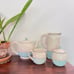 Rae Dunn Blue Polka Dot Set Teapot Pitcher Cream and Sugar Farmhouse