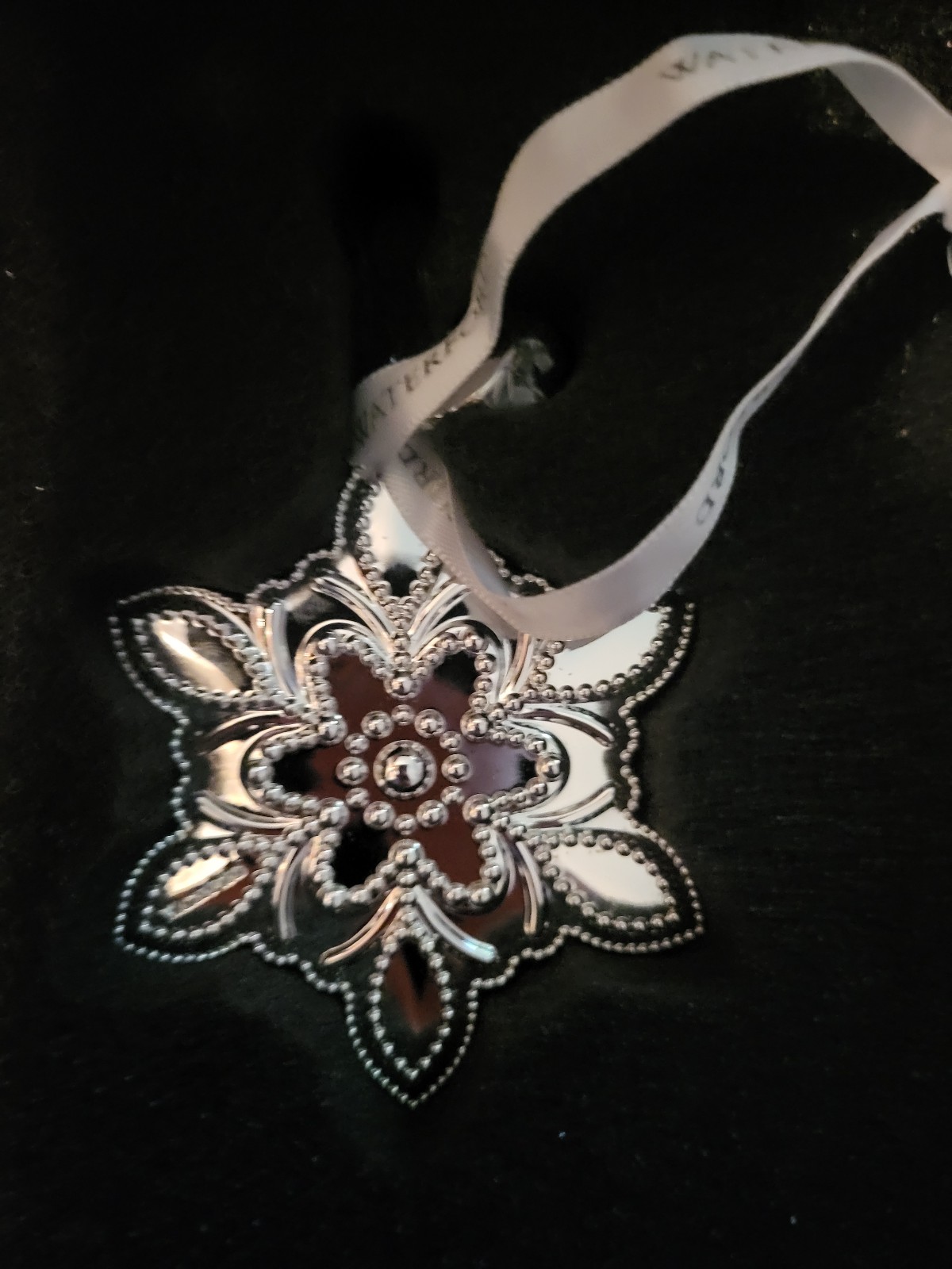Waterford Silver Snowflake Ornament 2020 NIB