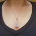 Vintage Pink Agate Necklace