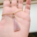 Vintage Pink Agate Necklace
