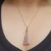 Vintage Pink Agate Necklace