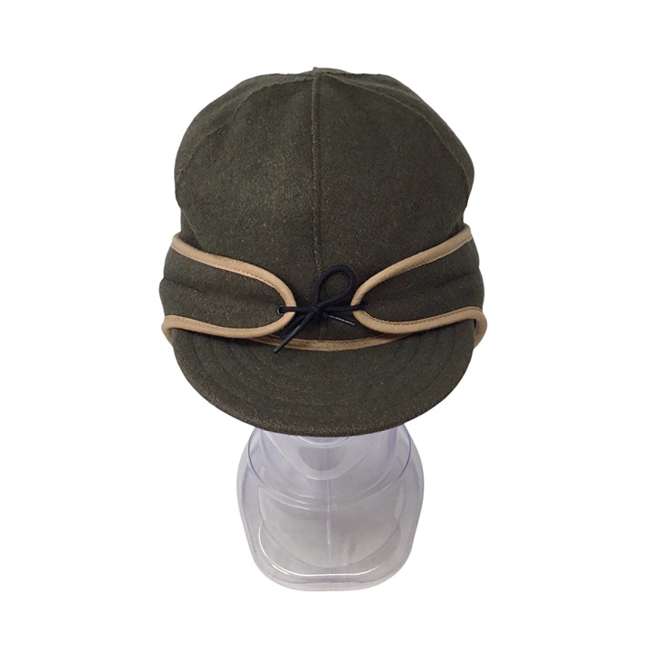 Stormy Kromer Classic Wool Trapper Hat Cap Olive 7 3/4 USA Ear Flaps Insulated