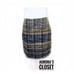 BluMarine 8 Tweed Knit Skirt Plaid Virgin Wool Blue Gold Italy 790